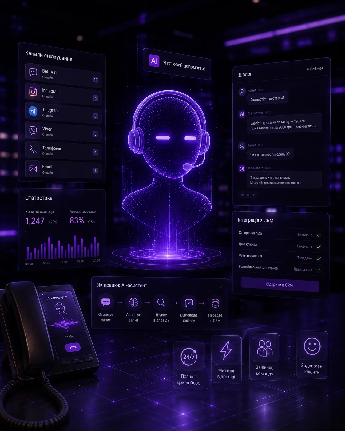 AI-асистент для клієнтів та команди